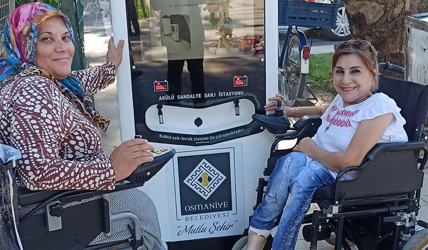Osmaniye Belediyesinden Engelli Araçları İçin Şarj İstasyonu
