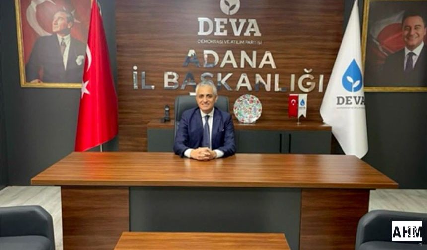 Deva Partisi Adana İl Başkanı Seçildi: Taner Özünal'dan Teşekkür
