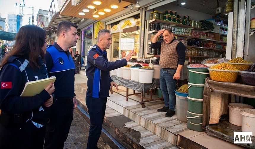 Seyhan'da Kaldırım İşgali Denetimi