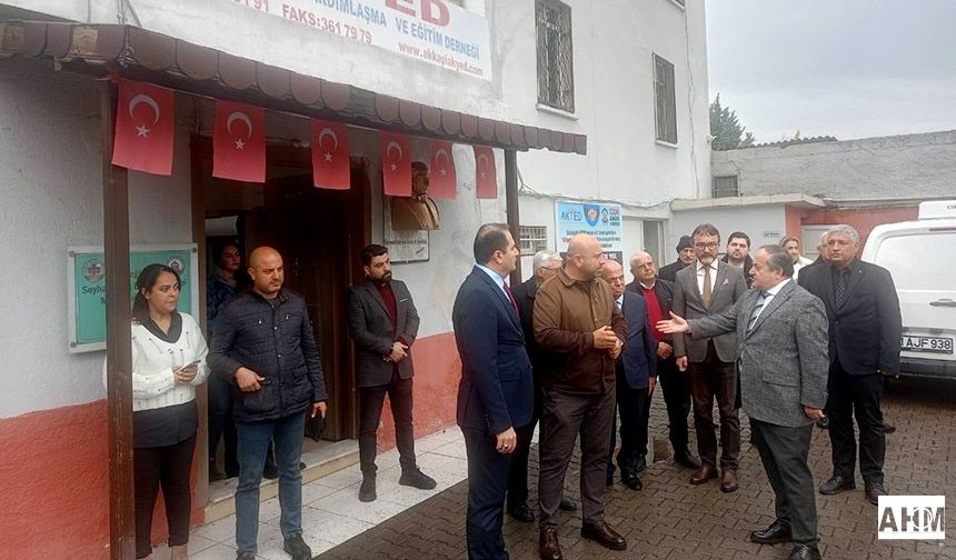 Seyhan Kaymakamı ve İlçe Milli Eğitim Müdürü AKYED'te