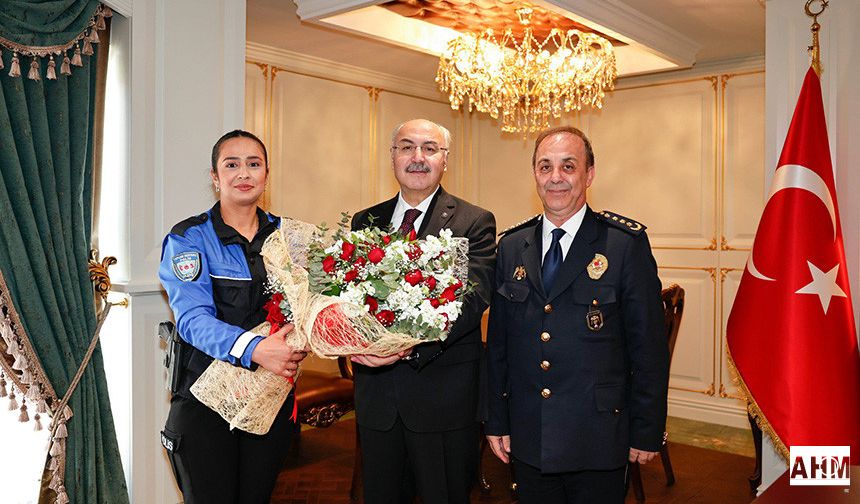 Vali Köşger, Emniyet Müdürü Arıkan'ı Kabul Etti