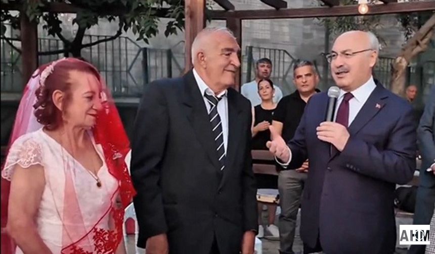 Vali Yavuz Selim Köşger, Huzurevinde Gerçekleşen Nikah Törenine Katıldı