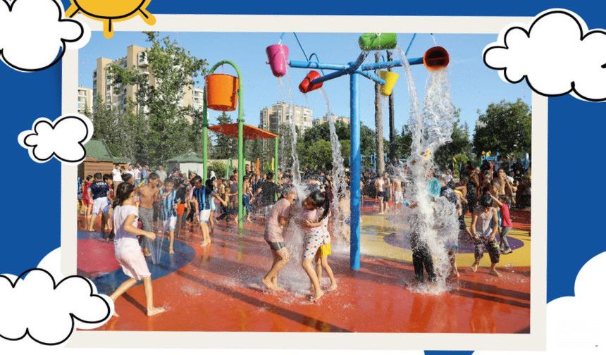 Yüreğir’de Su Oyun Parkları Çocuklar İçin Kapılarını Açıyor
