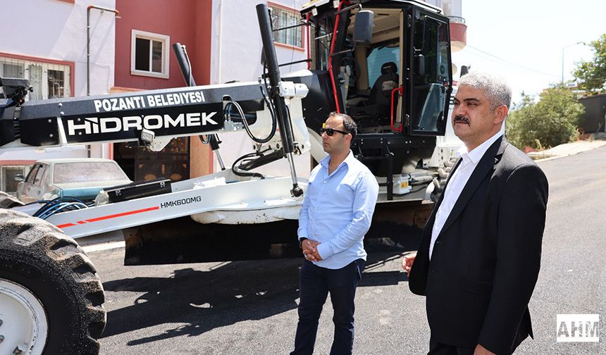 Pozantı Belediyesi’nden Zafer Mahallesi’nde Sıcak Asfalt Çalışması