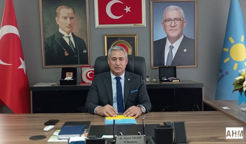 İYİ Parti İl Başkanı Av. Veysel Yıldız’dan 30 Ağustos Mesajı