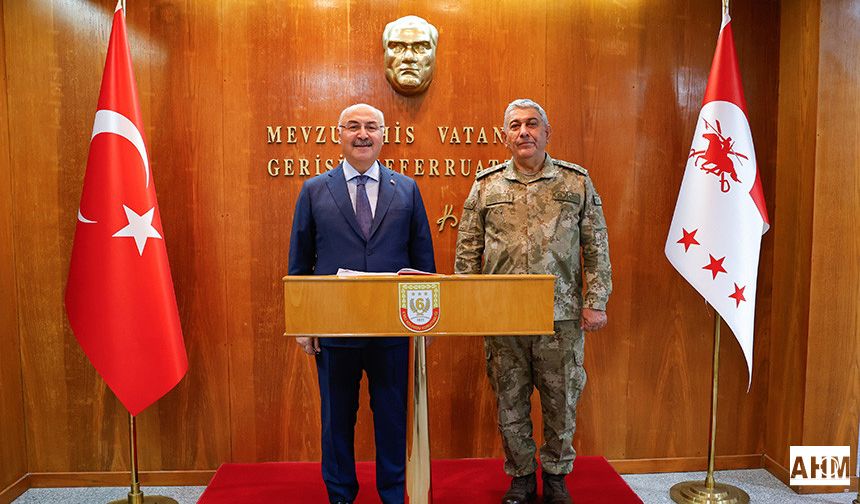 Vali Köşger’den 6. Kolordu Komutanı Tümgeneral Kalın’a Ziyaret