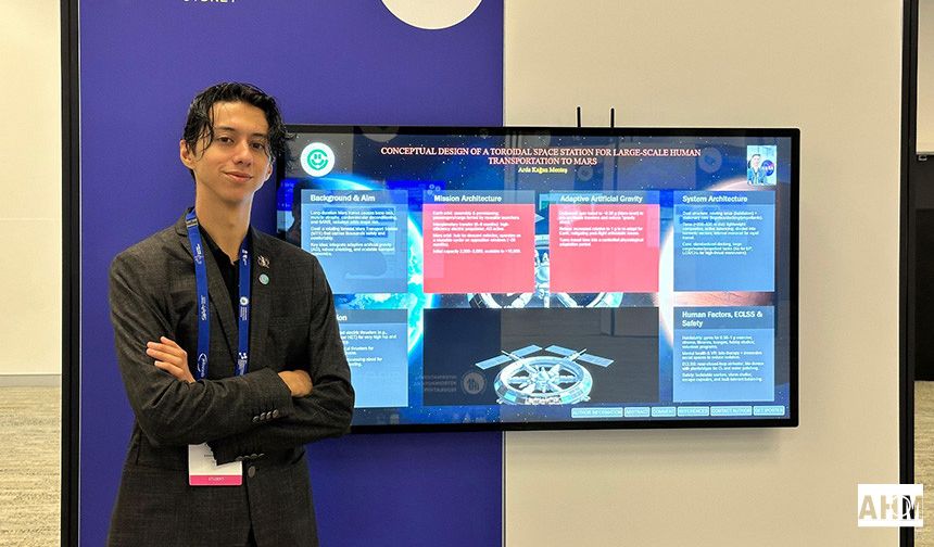 ÇÜ Öğrencisi Arda Kağan Menteş, Uluslararası Astronotik Kongresi’nde!