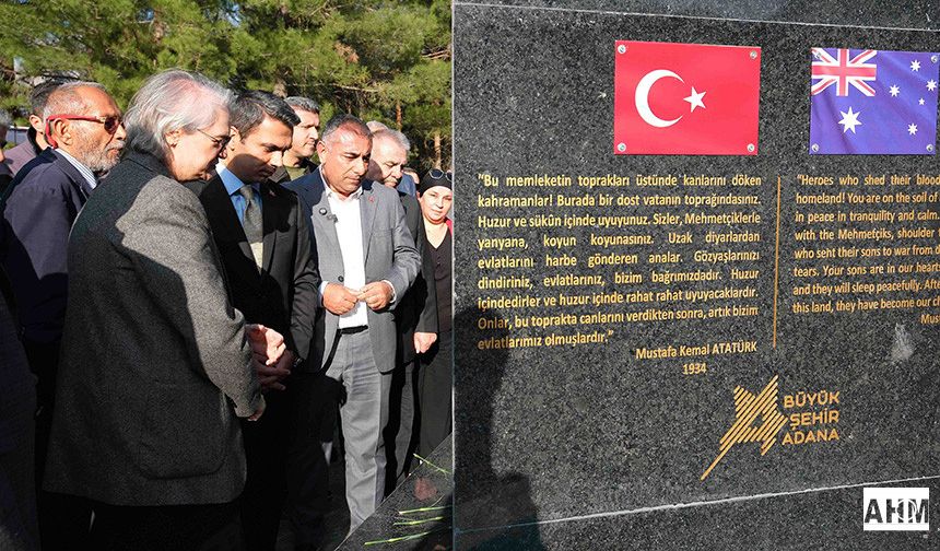 Pozantı’da ANZAK Rölyefi Açılışı