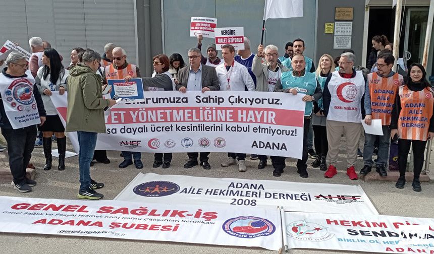 Adana’da Sağlık Örgütlerinden “Eziyet Yönetmeliğine Hayır” Tepkisi