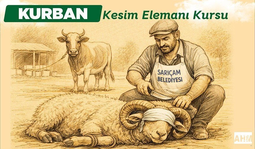 Sarıçam Belediyesi’nden Kurban Kesim Elemanı Kursu