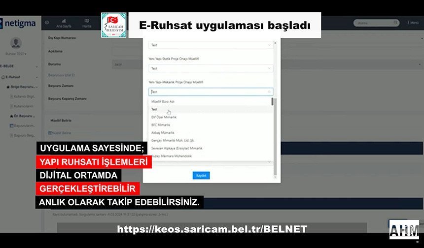 Sarıçam'da dijital Dönüşüm: E-Ruhsat Dönemi Başladı