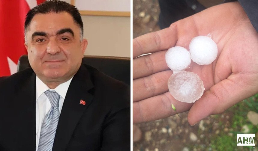 Dolu Afeti Tarımı Vurdu: Çiftçilere Geçmiş Olsun Mesajı