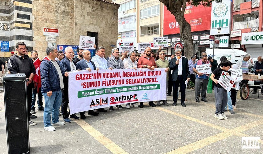 Adana'da STK'lardan İsrail'e "Sumud Filosu" Tepkisi